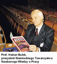Prof. Heiner Bubb, prezydent niemieckiego Towarzystwa Naukowego Wiedzy o Pracy