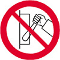 Znak: Zakaz uruchamiania maszyny (urzdzenia)..